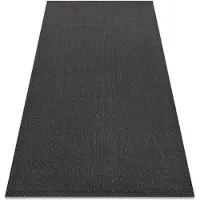 Rugsx Teppich FLAT 48663/090 SISAL - schwarz GLATT 140x200 cm