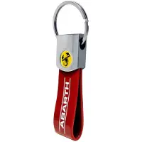 Abarth Schlüsselanhänger Band Rot Skorpion Gelb Offiziell