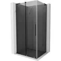 Mexen Velar L Duschkabine Schiebetür 90 x 120 cm, grafit, Gun Metal - 871-090-120-43-95