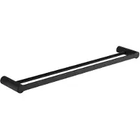 Mexen Base Doppelhandtuchhalter, Schwarz - 7088225-70