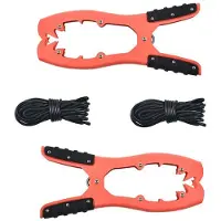 Semoic für Boote, Kajaks, ZubehöR für Kajaks, KanuausrüStung, BüRstenklemme, mit ZäHnen für Angeln, Bootfahren, Camping - 2Er-Pack