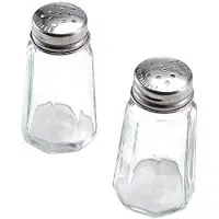 Lifetime Brands Salt & Pepper Set 1 Oz clear glass