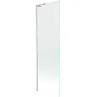 Mexen Next L Badewannenfaltwand 1-flügelig 60 x 150 cm, transparent, gebürstetes Nickel - 895-060-000-03-00-97