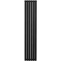 Monster Oval Röhrenheizkörper - 1800mm x 360mm - Schwarz