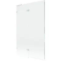 Mexen Lunar L Duschabtrennung 2-flügelig links 110 x 150 cm, transparent, weiß - 897L-110-100-20-00-L