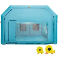 DUOKU Lackierkabine - - 7 x 4 x 2,5 m - Aufblasbares Zelt - Ventilatoren inklusive - Gelegentliche Nutzung