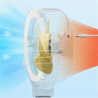 Typecat Weiß Tragbare Wiederaufladbare Baby Kinderwagen Fan Clip-on Octopus Nacht Licht Mini Persönliche Handheld