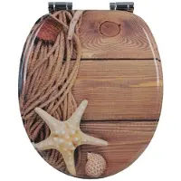 Helloshop26 Toilettensitz mit automatischem Absenkmechanismus aus MDF maritim 19_0000692