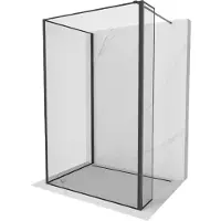 Mexen Kioto Walk-in-Duschwand 120 x 90 x 30 cm, schwarzes Muster, schwarz - 800-120-090-221-70-70-030