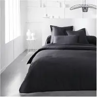 TODAY Taie de traversin HEUTE Essential - 45 x 185 cm - 100% einfarbige Baumwolle - Anthrazit