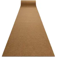 Rugsx Läufer - Türmatte rutschfest VIGOR Draußen, Drinnen Kokosnuss braun 0226 200cm 200x220 cm