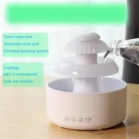 Torribaly Rain Cloud Cool Mist Luftbefeuchter mit farbigem LED-Nachtlicht für Schlafzimmer, Büro, Trocknungsprävention, Schlafverbesserung