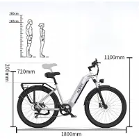 ONESPORT E-Bike - - OT05 - 250W - 36V 18.2Ah - 27,5 Zoll