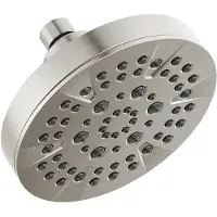 Delta FAUCET Duschkopf 5-Strahl, gebürstetes Nickel, 1,75 GPM, Edelstahl 52535-SS