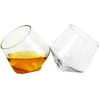 Barbuzzo Rolling Whiskyglser (Set 2) - handgefertigte, stammlose Whisky -Brillen, die fr eine bessere Belftung rollen - perfekt fr eine Vielz