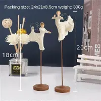 MaxPower Heilige Familie Figur Ostern Religiöse Krippenstatue Handbemalte Statue Weiden Ornament