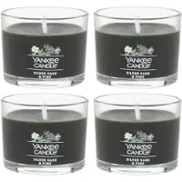 Yankee candle Minis Jar Silver Sage & Pine 1,3 oz (Packung von 4)