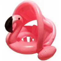 MaxPower Aufblasbarer Babypool mit Baldachin für Kinder von 6-48 Monaten (Rosa)