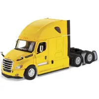 Diecast Masters Freightliner Sattelschlepper | Neuer Cascadia Schlafkabinen-Sattelschlepper | Sattelschlepper-Modelle im Ma stab 1:50 | Gelbes Dr