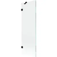 Mexen Lunar Badewannen-Faltwand 1-flügelig 60 x 150 cm, transparent, schwarz - 897-060-000-70-00