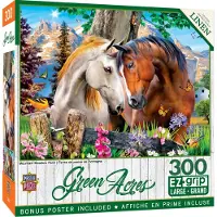Masterpieces Puzzle Green Acres Mountain Meadow Farm EZ Grip 300 Teile