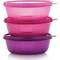 Tupperware 3er Set 600 ml: luftdichte, auslaufsichere Lebensmittelbehälter zur Aufbewahrung von Resten, stapelbar BPA-frei, spülmaschinenfest