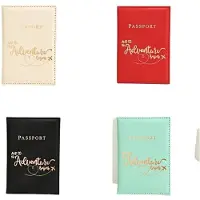 MaxPower 'Mode Brief Druck Einfarbig Leichte Reisepass Fall Entspannende Tragbare Reise Pass