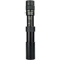 Melitt Metall 10-300X25 Zoom HD Einrohr-Teleskop Langstrecken-Tragbares Professionelles Teleskop-Monokular für die Jagd im Freien