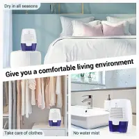Semoic 500MLPortable Luftentfeuchter Stumm Feuchtigkeit Absorber Luft Trockner für Home Zimmer Büro Küche Deodorant USB Stecker