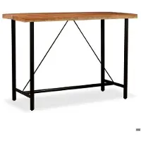 Helloshop26 Hochstuhl Stehbar Bistro Massivholz Sheesham 150 cm 0902090
