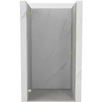Mexen Lunar-B Duschdrehtür links 100 cm, transparent, gold - 832-100-000-50-00-L