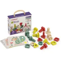 Miniland Schrauben und Muttern Set 28-teilig ECO Material