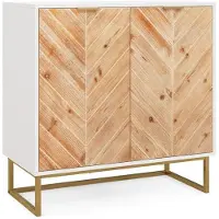 Helloshop26 Buffet mit Stauraum 80 x 40 x 80 cm große Aufbewahrungskapazität zeitloses Design