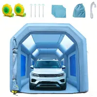 DUOKU Lackierkabine - - Lackiertent - 6 x 3 x 2,5 m - Filtersystem - 2 Ventilatoren