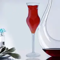 MaxPower Weinglas-Becher, weibliche Form, Wein-Design, Cocktailgetränk für Familiengeschenke