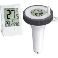 Typecat Schwimmbadthermometer, schwimmend, leicht ablesbar, digital, für Pools, Whirlpools, kleine Teiche, Aquarien