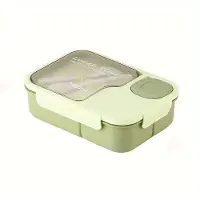 MaxPower Tragbare Lunchbox mit Fächern und Deckel Grün