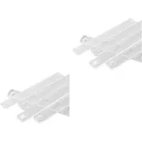 Torribaly Paar Nudelholzführungen aus Ton für Teigstärken 2/3/4/5/6 mm, Polymer-Lineal, Rollenwerkzeuge