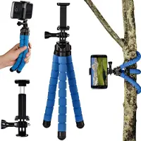 Hama Flex Stativ für Smartphone und GoPro 26cm Blau - Dealpreis