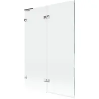 Mexen Lunar L Badewannenwand 2-flügelig links 120 x 150 cm, transparent, Chrom - 897L-120-100-01-00-L