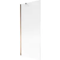 Mexen Next Duschabtrennung 1-flügelig 80 x 150 cm, Streifen, Roségold - 895-080-000-00-09-60