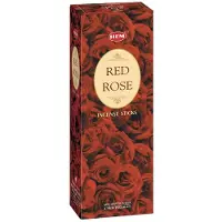 HEM Rote Rose Premium Räucherstäbchen - (120 Stäbchen, 6 Boxen) - 9 Zoll, Negativität vertreiben, Entspannung fördern