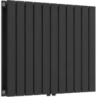 Helloshop26 Heizkörper - - Doppelpanel - 1097 Watt - Stahl - Schwarz 60x80 cm