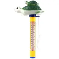 Melitt Karikatur Schwimmbad Thermometer Schwimmendes im Freien Innen Bad Wasserteich GrüN SchildkröTe
