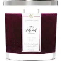 Colonial Candle Fine Merlot Duft Kerzenglas hochduftere Kerzen fr zu Hause duftende Wachskerze 2 Docht 8 oz - Made in den USA