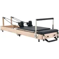 DUOKU Faltbarer Pilates-Reformer--Ladegewicht 181,44 kg-Yoga-Trainingsgerät-mit doppeltem Widerstand