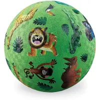 Crocodile Creek 38213020 Naturkautschuk Ball Wilde Tiere 13 cm
