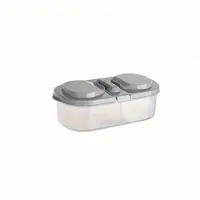 MaxPower Luftdichter Vorratsbehälter für Lebensmittel mit Klappe – BPA-frei, gefriergeeignet, zweiteiliger Snack