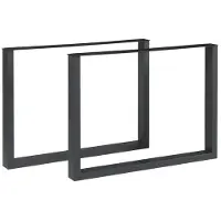 Helloshop26 Tischfüße - - Set von 2 - Lackstahl - 72 x 100 cm - Modernes Design