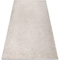 Rugsx Teppich Teppichboden SANTA FE beige 33 eben, glatt, einfarbig 400x400 cm